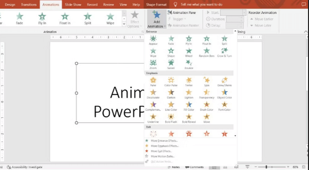 איך להוסיף אנימציה מגניבה בחינם למצגת פאוור פוינט (PowerPoint)